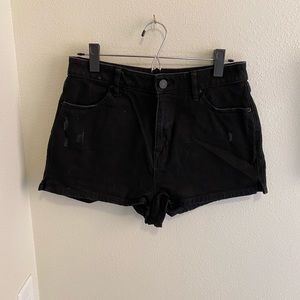 Urban outfitters black jean shorts